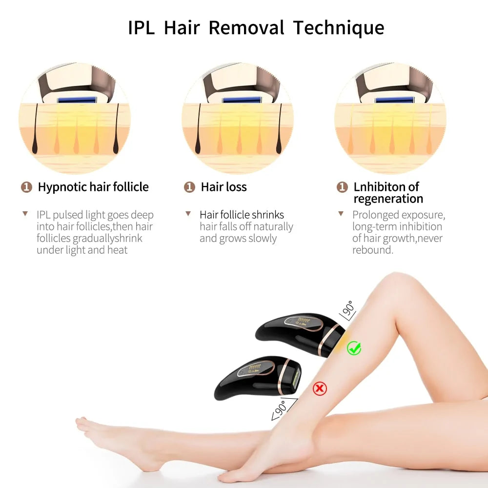 990000 flash professional permanent IPL epilator laser hair removal